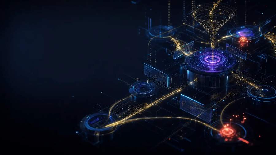 A living, connected business network representing ViViRev unified revenue infrastructure