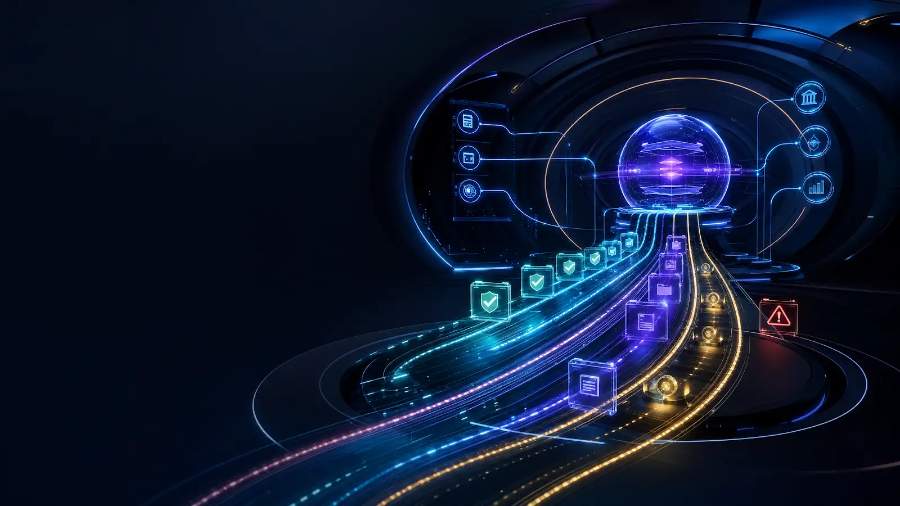 A repaired source-to-revenue path visualized as a connected system