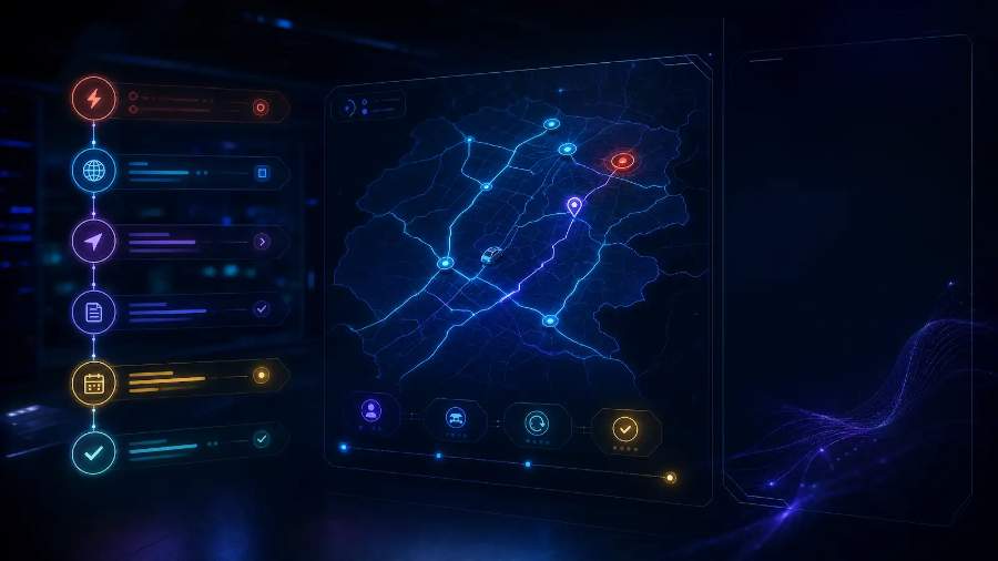 Urgent call and geographic routing visualization for time-sensitive lead response